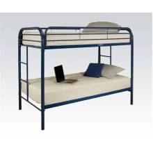Thomas Blue Metal Twin/Twin Bunk Bed W/Built In Ladder